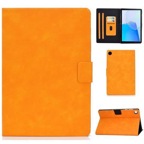 For Huawei MatePad SE 10.4-inch A7 Cowhide Texture Tablet Case PU Leather Stand Card Slot Cover