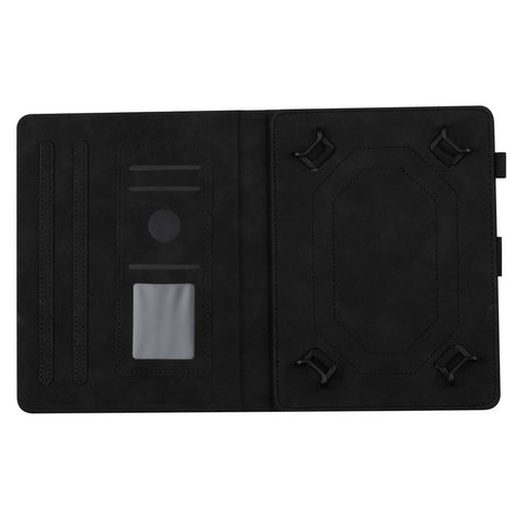 Butterfly Imprinted Stand Case for 10-inch Tablet, Card Holder PU Leather Tablet Cover