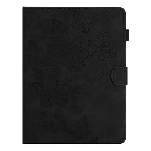 Butterfly Imprinted Stand Case for 10-inch Tablet, Card Holder PU Leather Tablet Cover