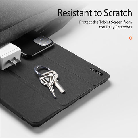 DUX DUCIS Domo Series for Xiaomi Pad 6 / Pad 6 Pro Tablet Case PU Leather Full-Body Tri-Fold Stand Folio Smart Cover