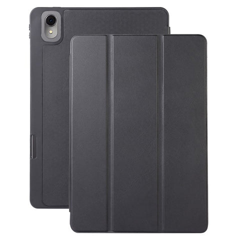 For Huawei MatePad 11 (2023) Solid Color PU Leather Cover Tri-Fold Stand Tablet Case with Pencil Slot