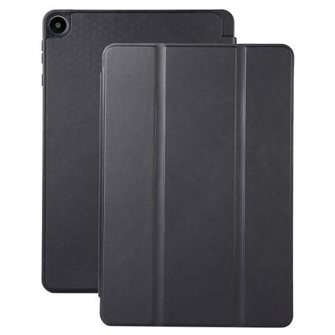 For Huawei MatePad SE 10.4-inch Solid Color PU Leather Tablet Cover Tri-Fold Stand Anti-drop Case with Pencil Slot