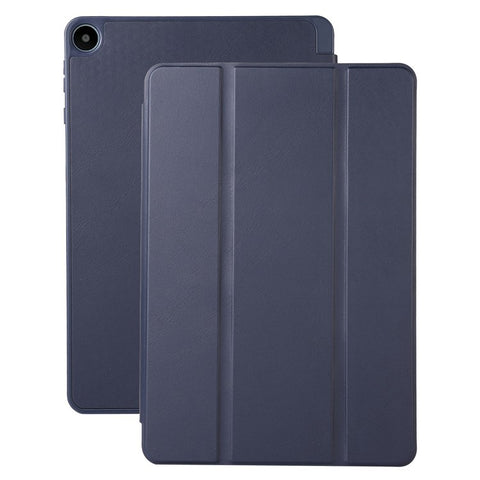 For Huawei MatePad SE 10.4-inch Solid Color PU Leather Tablet Cover Tri-Fold Stand Anti-drop Case with Pencil Slot