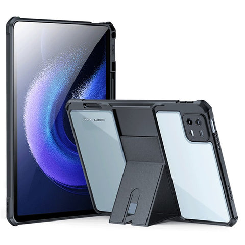 XUNDD For Xiaomi Pad 6 / Pad 6 Pro Kickstand Tablet Case TPU + Acrylic Anti-scratch Tablet Back Cover