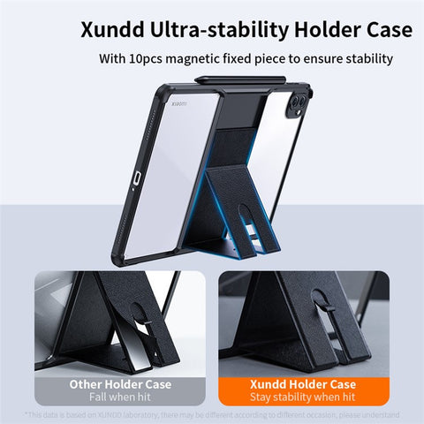 XUNDD For Xiaomi Pad 6 / Pad 6 Pro Kickstand Tablet Case TPU + Acrylic Anti-scratch Tablet Back Cover