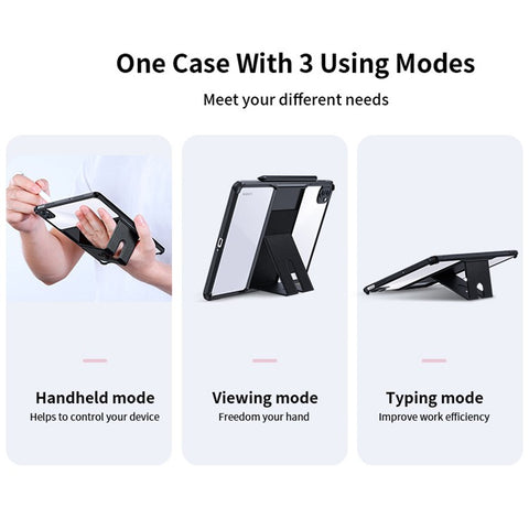 XUNDD For Xiaomi Pad 6 / Pad 6 Pro Kickstand Tablet Case TPU + Acrylic Anti-scratch Tablet Back Cover