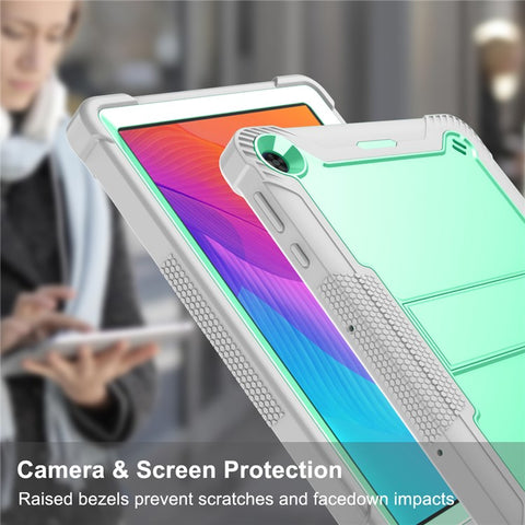 For Huawei MatePad T 10S 10.1 inch / T 10 9.7 inch Shockproof Tablet Shell Kickstand Silicone + PC Dustproof Cover Case