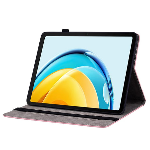 For Huawei MatePad SE 10.4-inch Anti-Dust Tablet Case PU Leather+TPU Shell Imprinted Design Stand Cover