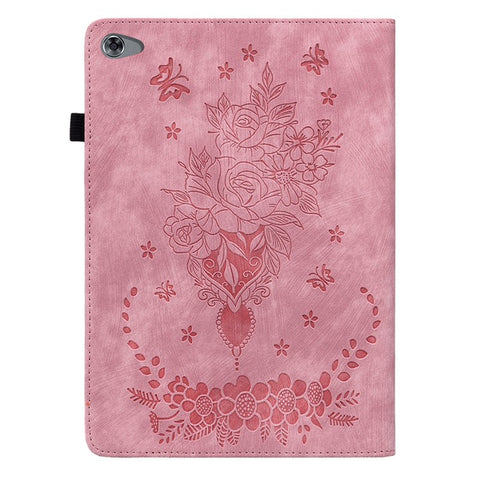 Protective Case for Huawei MediaPad M5 lite 10.1 / MediaPad C5 10 Imprinted Stand PU Leather Cover