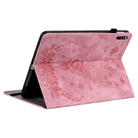 For Huawei MatePad Pro 10.8 (2021) Imprinted Stand PU Leather Tablet Cover Protective Case