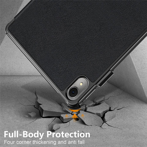 For Huawei MatePad 11 (2023) Tri-fold Stand Tablet Case PU Leather Tablet Cover with Auto Wake / Sleep