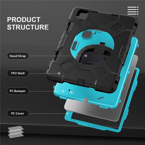 Kickstand Tablet Case For iPad Air 11 (2026) / (2025) / (2024) / Pro 11 (2018) / (2020) / (2021) / (2022) / Air (2020) / (2022)