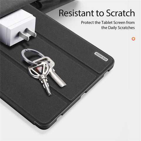 DUX DUCIS Domo Series for Samsung Galaxy Tab S9+ Tablet Case PU Leather Tri-Fold Stand Folio Cover
