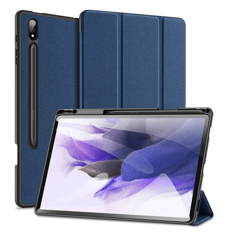 DUX DUCIS Domo Series for Samsung Galaxy Tab S9+ Tablet Case PU Leather Tri-Fold Stand Folio Cover