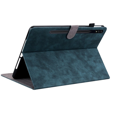 For Samsung Galaxy Tab S10 FE / S9 FE / S9 Stand Folio Tablet Case PU Leather Cute Tiger Pattern Cover with Card Holder
