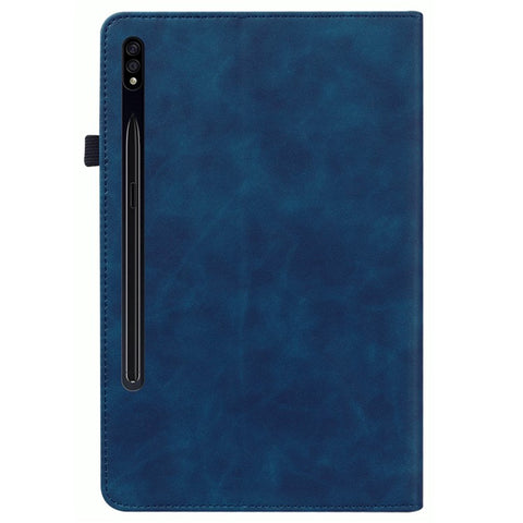 For Samsung Galaxy Tab S9 PU Leather Flip Stand Shell Zipper Pocket Card Slots Wallet Tablet Case