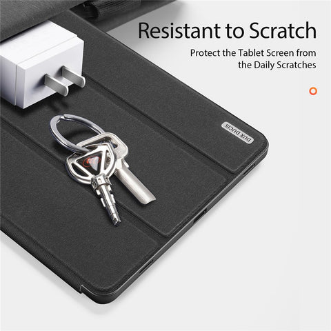 DUX DUCIS Domo Series for Samsung Galaxy Tab S9 Tablet Case PU Leather Stand Shell Tri-Fold Folio Cover