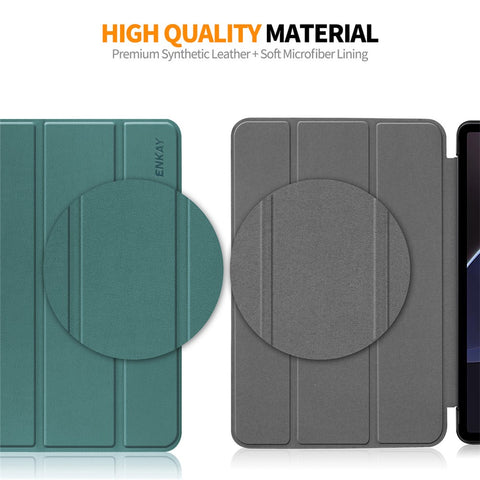ENKAY HAT PRINCE Smart Tablet Case for Samsung Galaxy Tab S9 , PU Leather+PC Trifold Stand Protective Cover