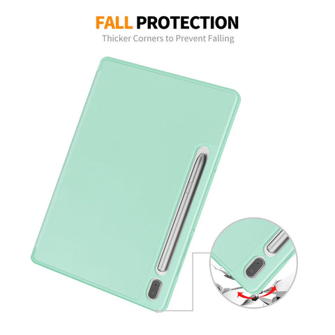 ENKAY HAT PRINCE For Samsung Galaxy Tab S9 Tri-fold Stand Tablet Case PU Leather + TPU Smart Cover with Pencil Holder