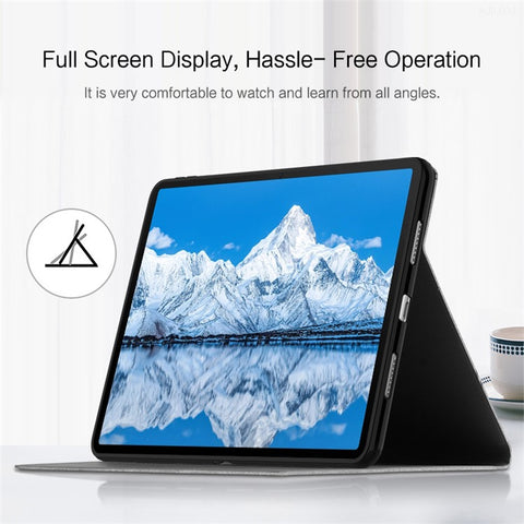 For Huawei Qingyun C7 Deer Pattern Tablet Case PU Leather + TPU Soft Grip Shockproof Stand Cover