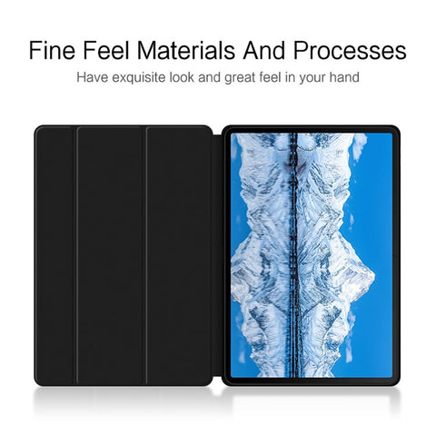For Huawei Qingyun C7 Trifold Stand Tablet Case PU Leather Auto Sleep / Wake Smart Cover
