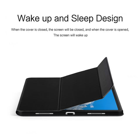 For Huawei Qingyun C7 Trifold Stand Tablet Case PU Leather Auto Sleep / Wake Smart Cover
