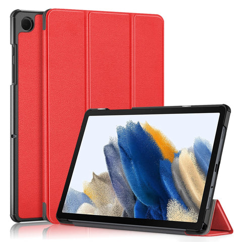 For Samsung Galaxy Tab A11+ / A9+ Solid Color Tablet Case PU Leather+PC Protective Cover with Tri-Fold Stand