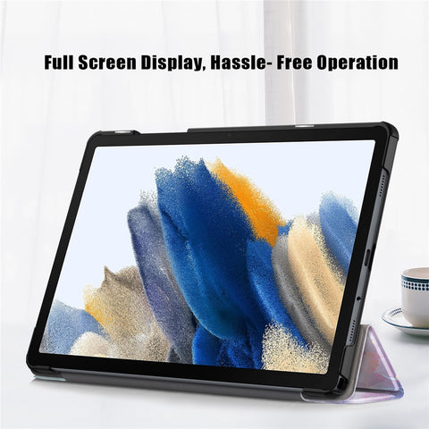For Samsung Galaxy Tab A11+ / A9+ Leather Stand Cover Pattern Printing Tablet Case