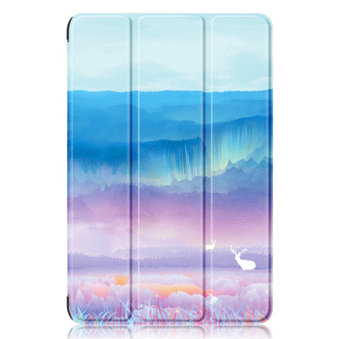 For Samsung Galaxy Tab A11+ / A9+ Leather Stand Cover Pattern Printing Tablet Case