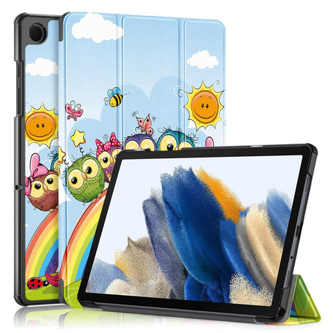 For Samsung Galaxy Tab A11+ / A9+ Leather Stand Cover Pattern Printing Tablet Case