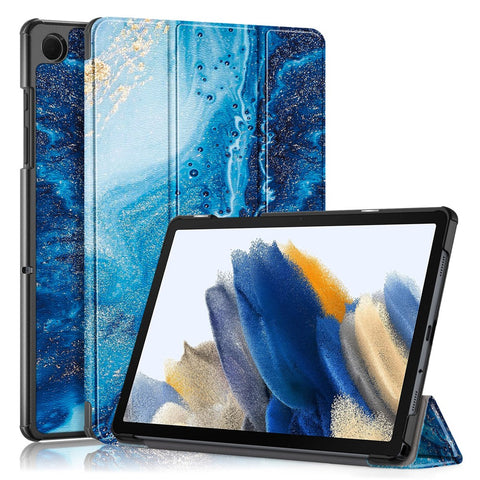 For Samsung Galaxy Tab A11+ / A9+ Leather Stand Cover Pattern Printing Tablet Case