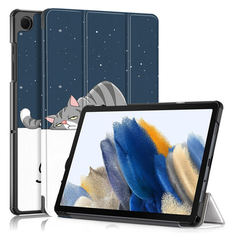 For Samsung Galaxy Tab A11+ / A9+ Leather Stand Cover Pattern Printing Tablet Case