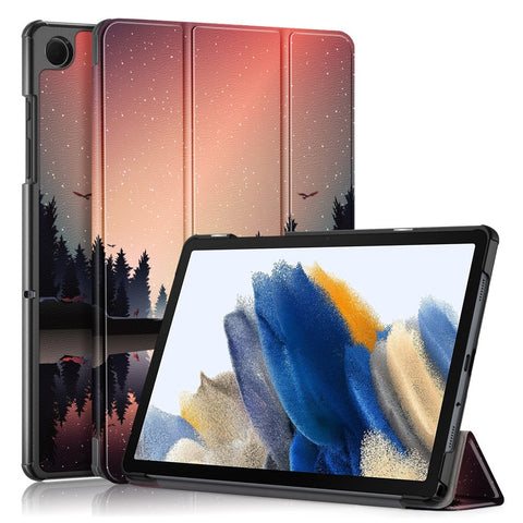 For Samsung Galaxy Tab A11+ / A9+ Leather Stand Cover Pattern Printing Tablet Case