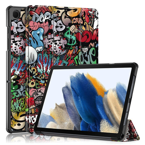 For Samsung Galaxy Tab A11+ / A9+ Leather Stand Cover Pattern Printing Tablet Case