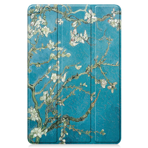 For Lenovo Tab M10 5G PU Leather Trifold Stand Cover Pattern Printing Auto Wake / Sleep Tablet Case