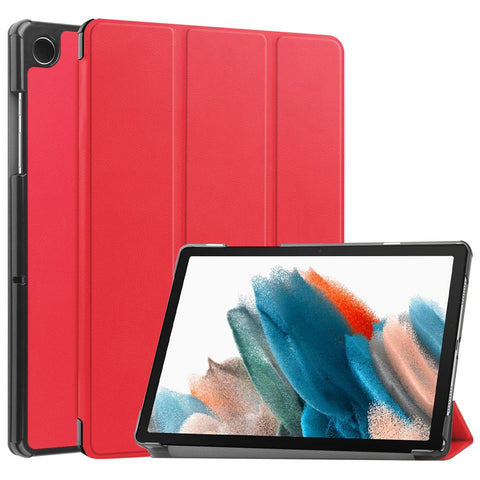 For Samsung Galaxy Tab A9+ PU Leather Tablet Case Tri-fold Stand Cover with Auto Sleep / Wake