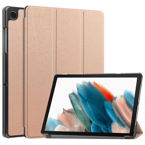 For Samsung Galaxy Tab A9+ PU Leather Tablet Case Tri-fold Stand Cover with Auto Sleep / Wake