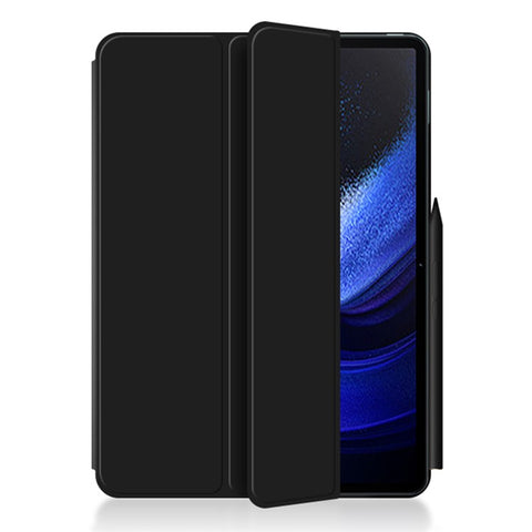 For Xiaomi Pad 6 Max 14 Anti-scratch PU Leather Tablet Case Trifold Stand Magnetic Protective Cover