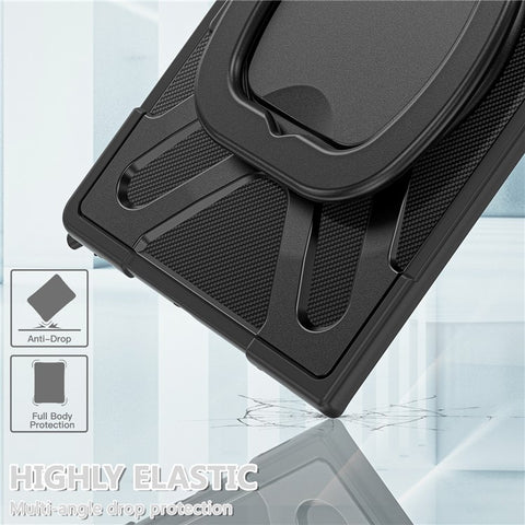 For Samsung Galaxy Tab S10 Ultra X920 / S8 Ultra X900 / X906 / S9 Ultra X910 Style-B Tablet Case Hand Grip Kickstand PC + TPU Tablet Cover