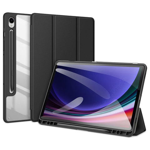 DUX DUCIS TOBY Series For Samsung Galaxy Tab S10 Lite / S10 FE / S9 FE / S9 Tablet Leather Case Tri-Fold Stand Pen Slot Cover
