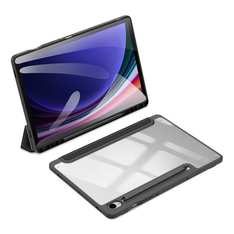 DUX DUCIS TOBY Series For Samsung Galaxy Tab S10 Lite / S10 FE / S9 FE / S9 Tablet Leather Case Tri-Fold Stand Pen Slot Cover