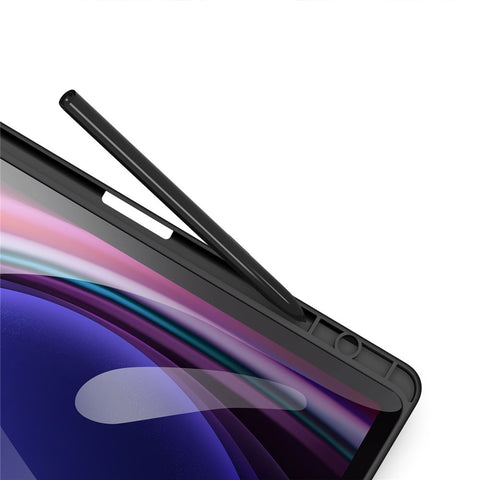 DUX DUCIS TOBY Series For Samsung Galaxy Tab S10 Lite / S10 FE / S9 FE / S9 Tablet Leather Case Tri-Fold Stand Pen Slot Cover