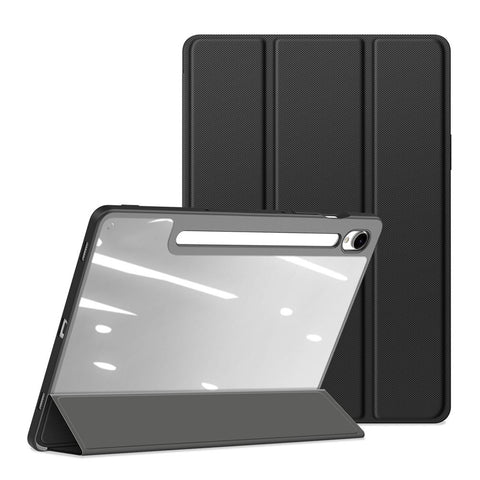 DUX DUCIS TOBY Series For Samsung Galaxy Tab S10 Lite / S10 FE / S9 FE / S9 Tablet Leather Case Tri-Fold Stand Pen Slot Cover
