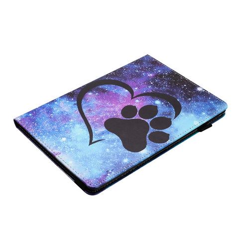 For Samsung Galaxy Tab A 10.1 (2016) T580 / T585 PU Leather Tablet Case Stand Shockproof Pattern Printing Cover