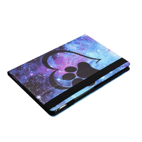 For Samsung Galaxy Tab A 10.1 (2016) T580 / T585 PU Leather Tablet Case Stand Shockproof Pattern Printing Cover