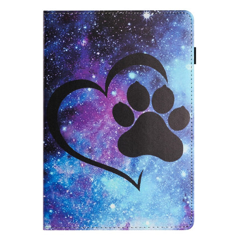For Samsung Galaxy Tab A 10.1 (2016) T580 / T585 PU Leather Tablet Case Stand Shockproof Pattern Printing Cover