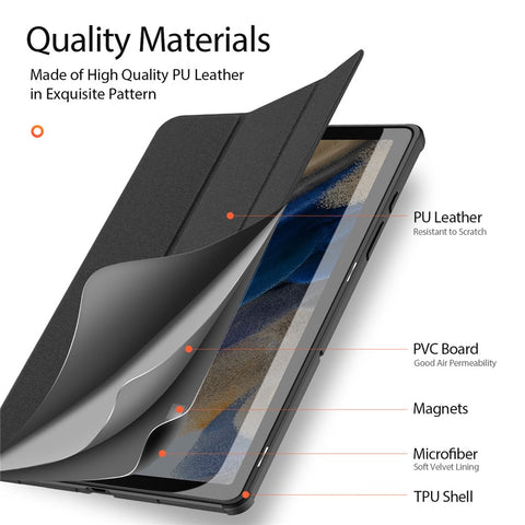 DUX DUCIS Domo Series For Samsung Galaxy Tab A9+ Business Stand Cover PU Leather Smart Sleep Tablet Case