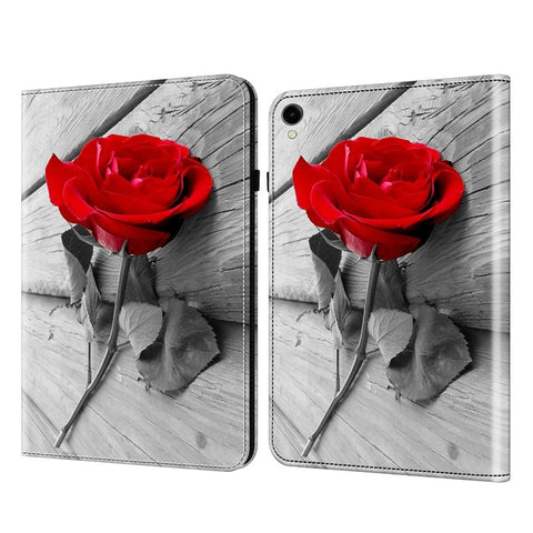 For Samsung Galaxy Tab S10 Lite / S10 FE / S9 FE / S9 PU Leather Tablet Case Pattern Printing Shell Cover Stand