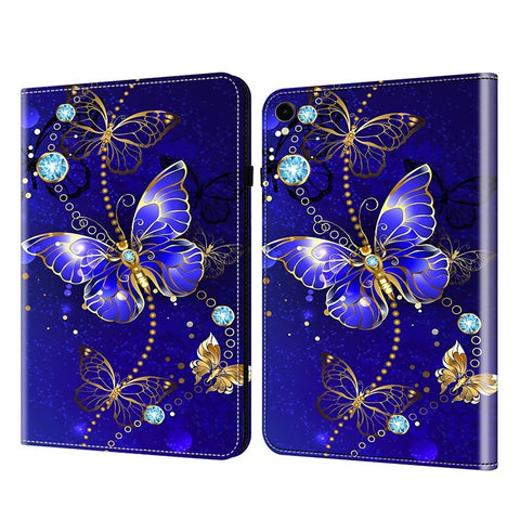 For Samsung Galaxy Tab S10 Lite / S10 FE / S9 FE / S9 PU Leather Tablet Case Pattern Printing Shell Cover Stand
