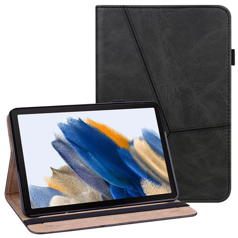 For Samsung Galaxy Tab A11+ / A9+ Case PU Leather Line Imprinted Tablet Cover with Card Slots